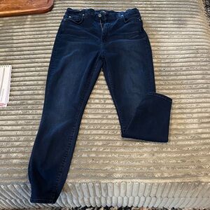 7 For All Mankind Deep Indigo Skinny Jeans